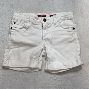 Girls Arizona white midi shorts (10 reg)
